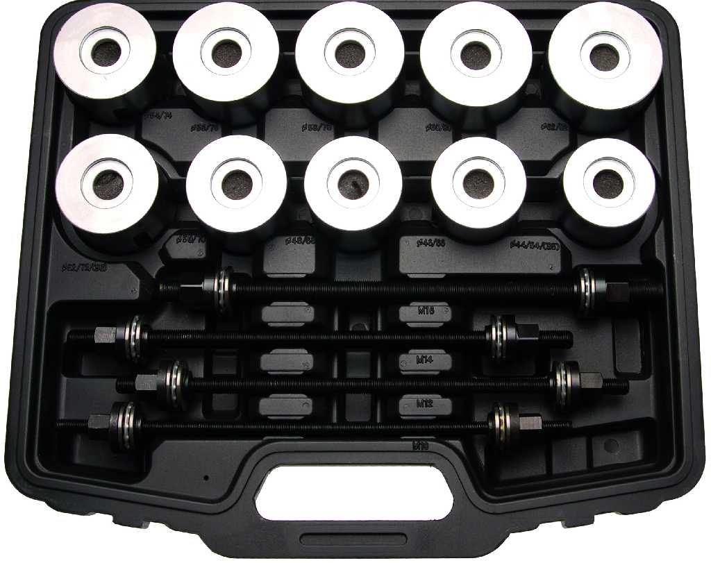 ESTUCHE 24 UTILES DE SUSTITUCIÓN SILENTBLOCKS UNIVERSAL, (M10 - M16)