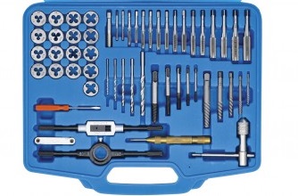 ESTUCHE DE 56 MACHOS Y TERRAJAS EN PULGADAS / SAE (1/4
