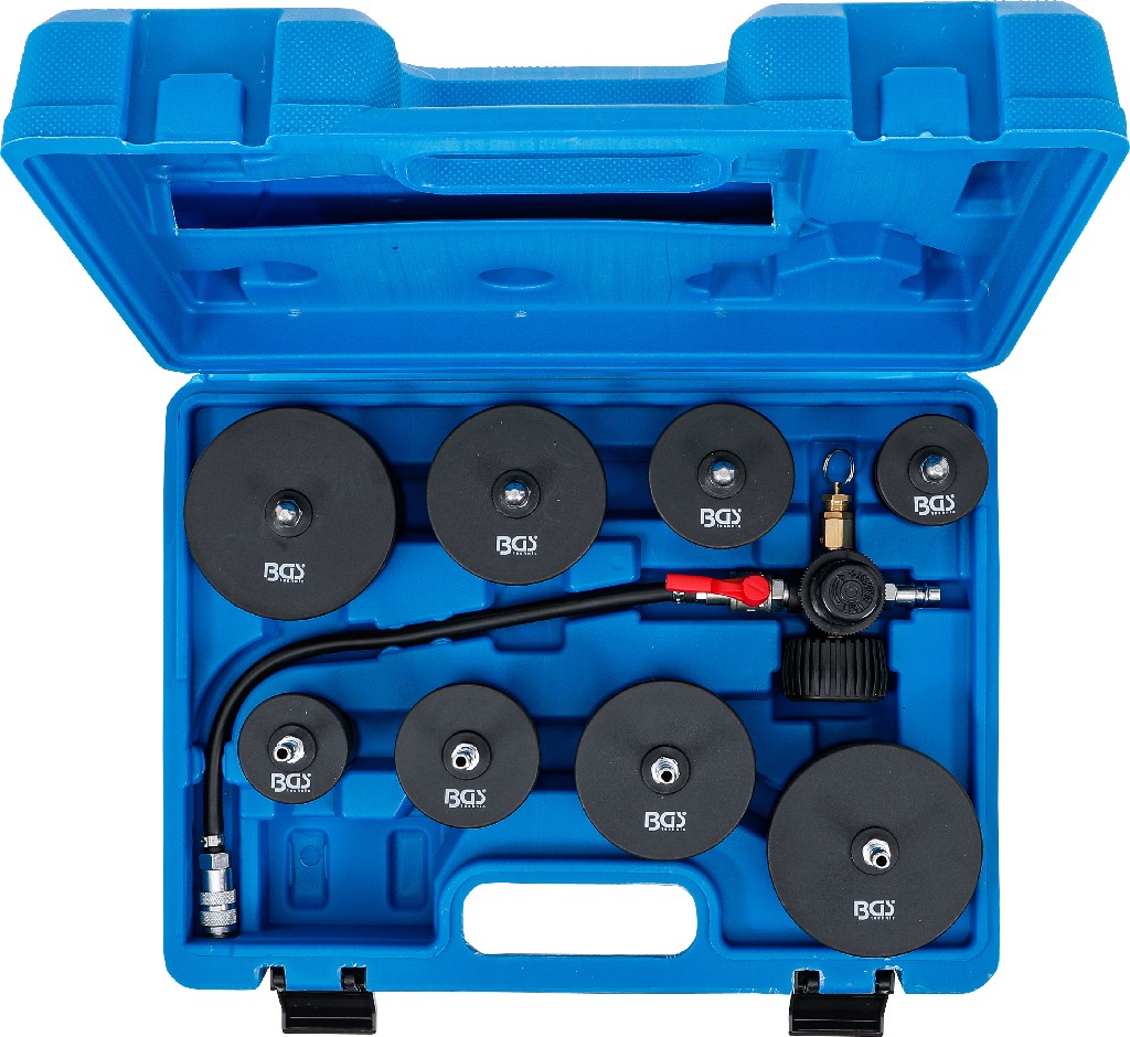 ESTUCHE 9 UTILES COMPROBACION DE TURBOCOMPRESOR CON ADAPTADORES DE BAYONETA (Ø 35 / 40 / 45 MM -Ø 80 / 85 / 90 MM)