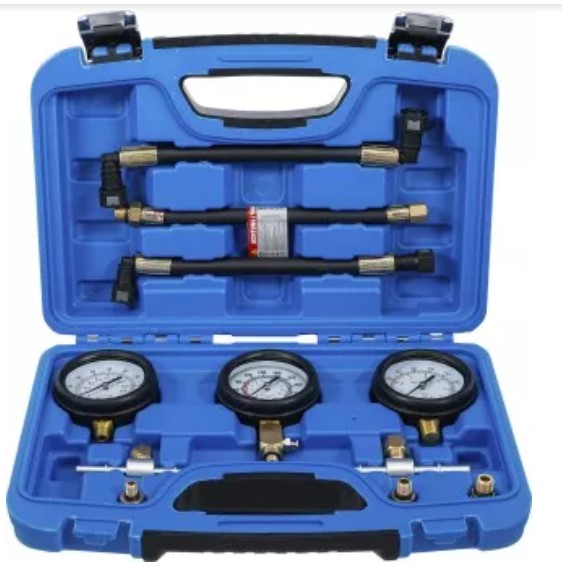 ESTUCHE 11 UTILES DE COMPROBACION DE PRESION  DE COMBUSTIBLE PARA MOTOCICLETAS Y COCHES