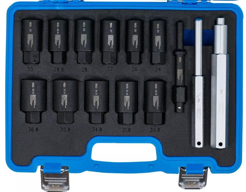 ESTUCHE 14 VASOS CONICOS PARA EXTRACCIÓN TORNILLOS ANTIRROBO SIN DAÑARLOS
