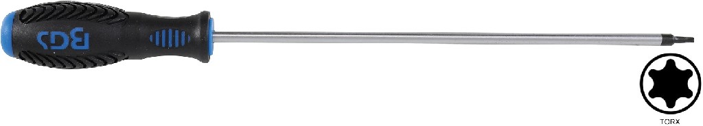 DESTORNILLADOR EXTRALARGO MANGO BICOMPONENTE TORX, T15 X 250 MM.
