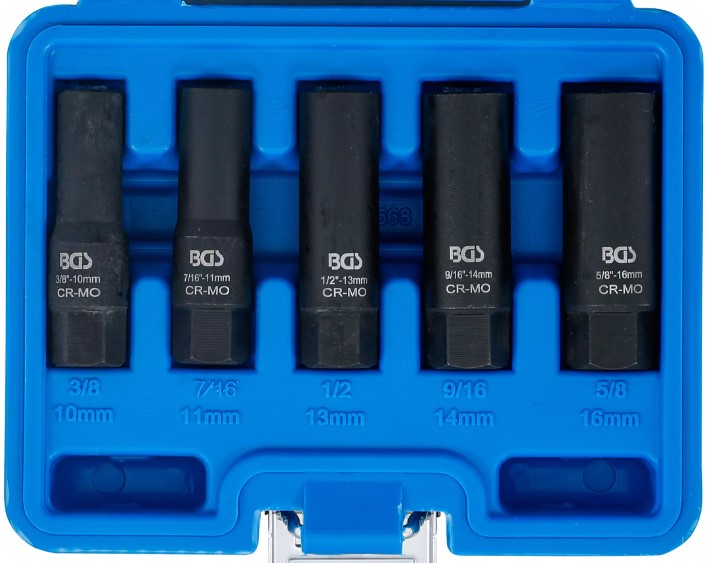 ESTUCHE 5 VASOS LARGOS 3/8