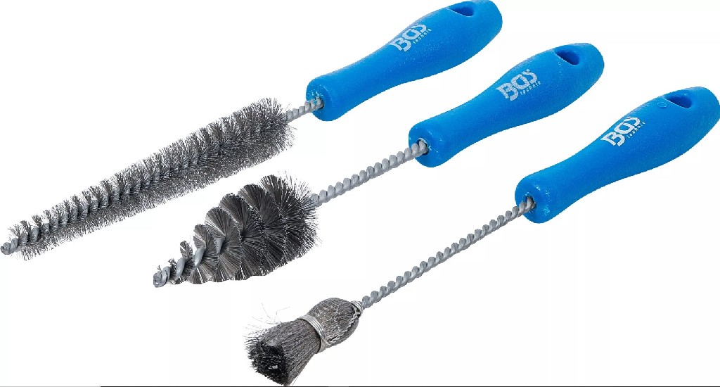 BLISTER DE 3 CEPILLOS PARA LIMPIEZA DE INYECTORES DIESEL