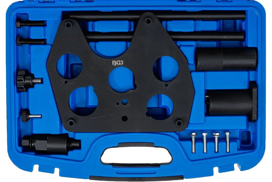 ESTUCHE 14 UTILES PARA  AJUSTAR EJE DE EQUILIBRADO DEL MOTOR 2.0 L DIESEL PARA JAGUAR & LAND-ROVER - RANGE ROVER