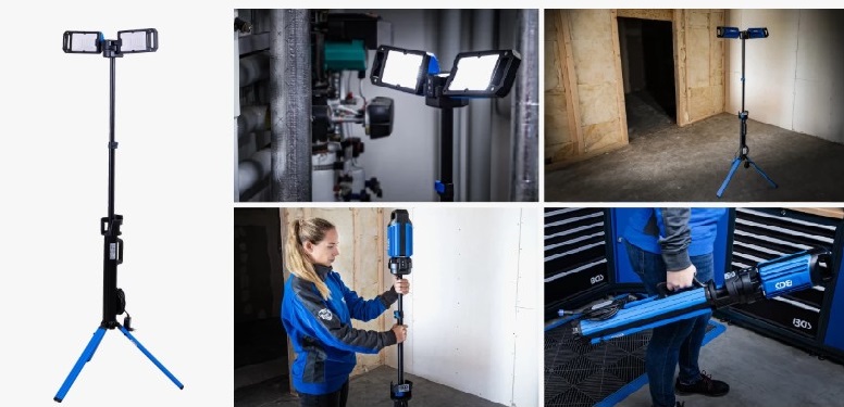 @ LÁMPARA DE TRABAJO HIBRIDA LED DUO-SMD | CON TRÍPODE