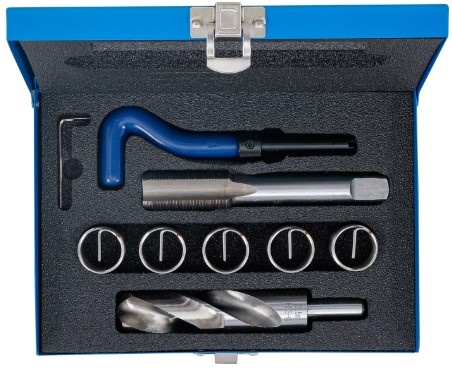 ESTUCHE 9 PCS. REPARACION DE ROSCAS INSERTADAS, (Ø M22 X 1,50 MM)