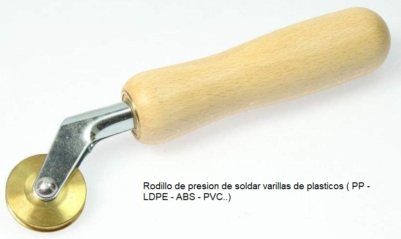 RODILLO ACANALADO DE PRESIÓN PARA SOLDAR VARILLAS DE PLÁSTICO PARA REPARACIÓN DE CARROCERIA (4 - 5 MM.)