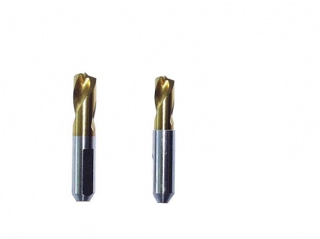 % @ BLISTER 10 FRESAS CENTRADAS DESPUNTEAR HSS-TITANIO Ø 8 X 44 MM