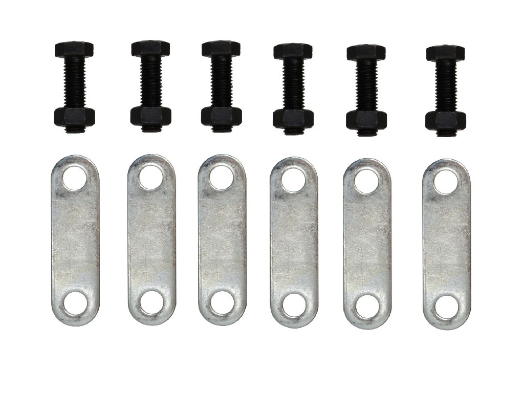 BLISTER DE 6 TORNILLOS + 6 PLACAS DE UNION PARA EXTRACTOR HIDRÁULICO 10 TN.