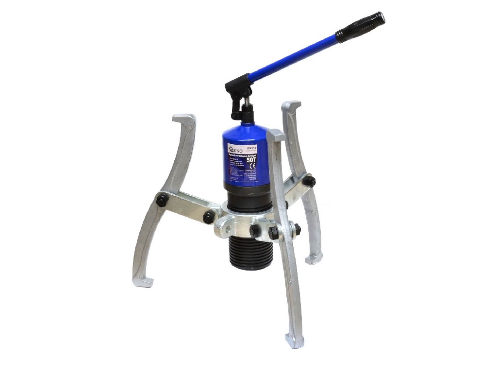 ESTUCHE EXTRACTOR HIDRAULICO 50 TN. ( SEPARACIÓN MÁX. 500 MM. - 3 PATAS 260 MM.) + 17 PCS