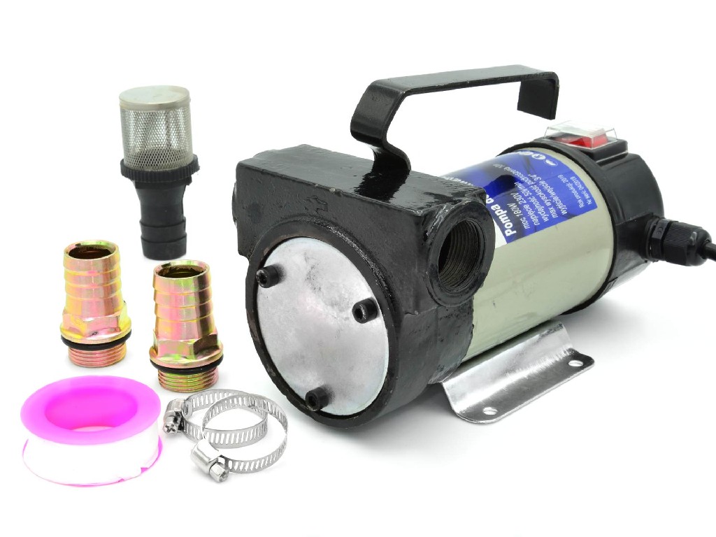 % MINI BOMBA DE COMBUSTIBLE/ACEITE A 230 V.(GASOIL-ACEITE CALEFACCION-AGUA  Y OTROS LIQUIDOS NO CORROSIVOS)