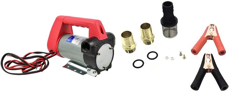 BOMBA DE TRASVASE DE DIESEL-PETROLEO-QUEROSENO,  ELECTRICA AUTOCEBANTE 12 V. - 155 W. - 40 L/MIN