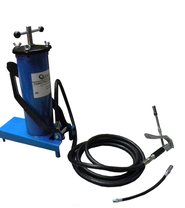 ENGRASADORA DE PEDAL + DEPOSITO METALICO 3 L.(350 X 170 X 50 MM) + MANGUERA 4 M. - PRESION 25 MPA
