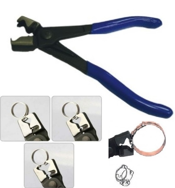 ALICATE DE ABRAZADERAS TIPO *CLIP*, 170 MM.