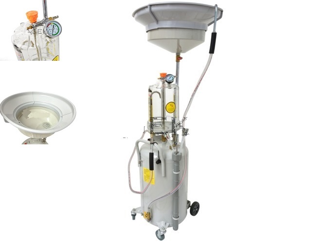 % @ EXTRACTORA DE ACEITE PROFESIONAL POR GRAVEDAD Y  ASPIRACIÓN NEUMÁTICA, 80 L. CON BANDEJA ANTISALPICADURAS