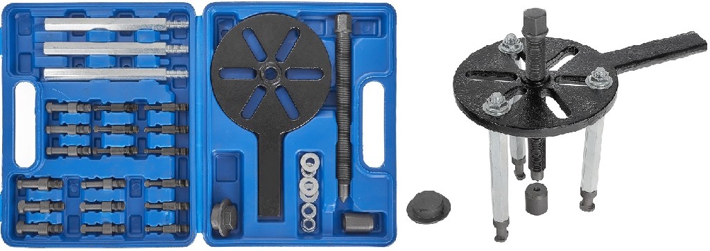 ESTUCHE 32 UTILES EXTRACCION DE POLEAS PARA BARRAS ESTABILIZADORAS, VOLANTES Y CAJAS DE CAMBIO