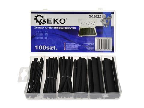 % ESTUCHE 100 TUBOS RETRACTILES DE DIFERENTES TAMAÑOS Y COLOR NEGRO, GEKO