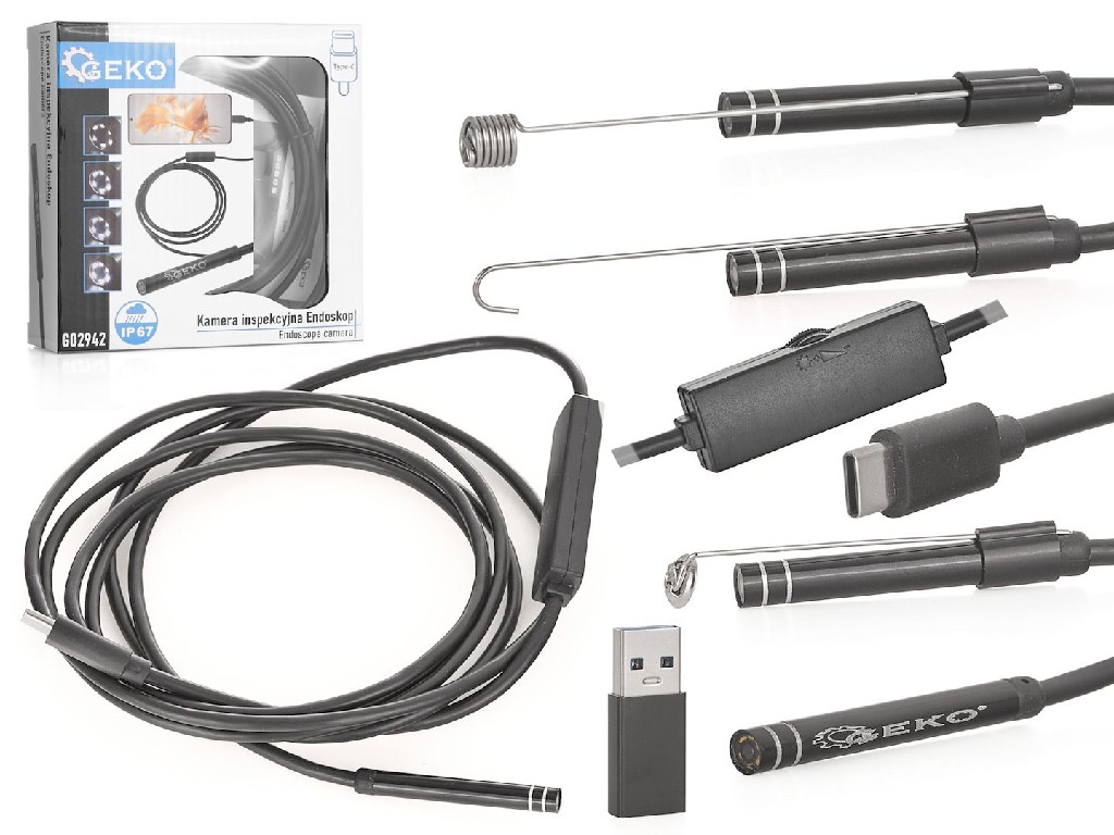 % @ VIDEOSCOPIO DE 2 M CON CÁMARA DE Ø 5,5 MM.  CONECTABLE A PC / PORTATIL / SMARTPHONE