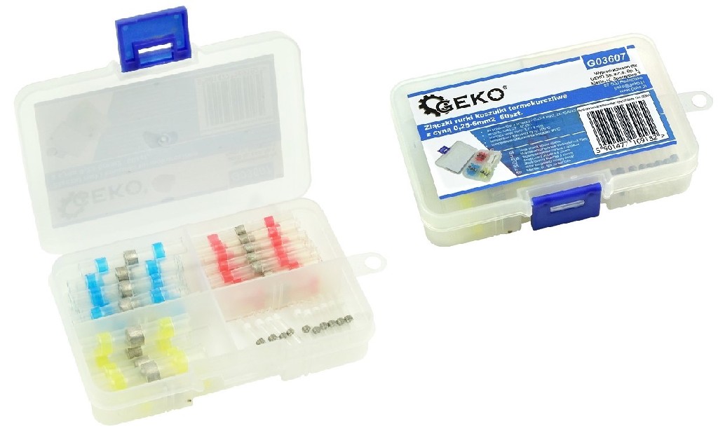 ESTUCHE 50 CONECTORES DE SOLDADURA RETRACTILES ( 0,25 - 6 MM2 X 40 MM.)