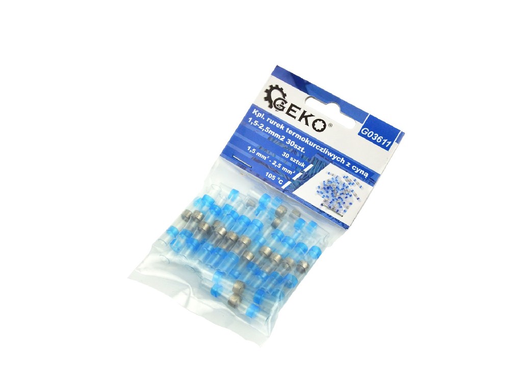 BLISTER 30 CONECTORES DE SOLDADURA RETRACTILES AZULES( 1,5 - 25 MM2 /105ºC.)