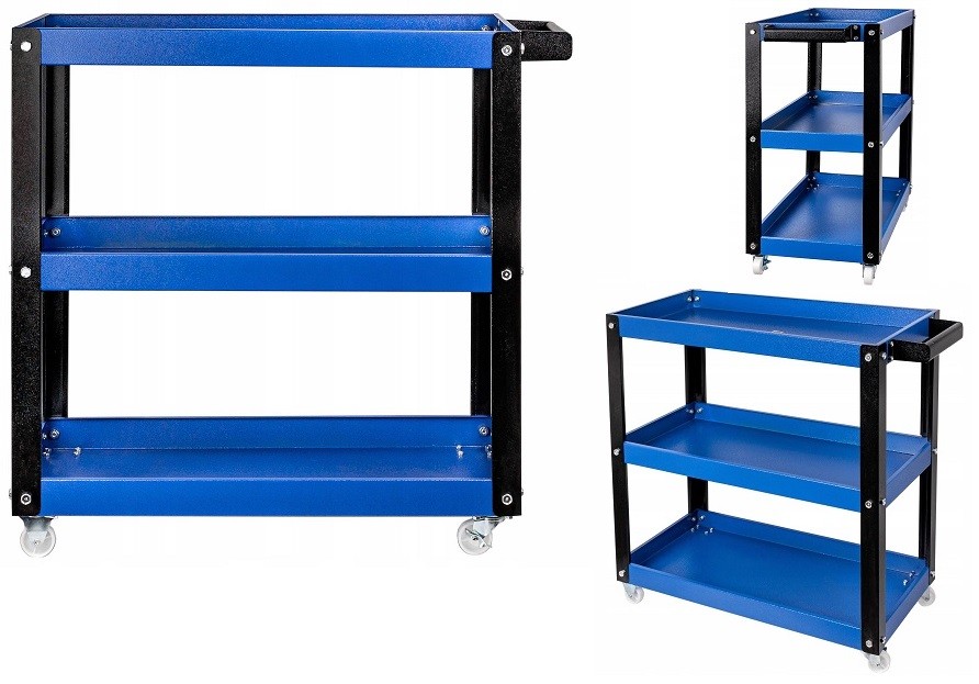 % @ CARRO DE SERVICIO DE 3 BANDEJAS (784 X 663 X 350 MM.)