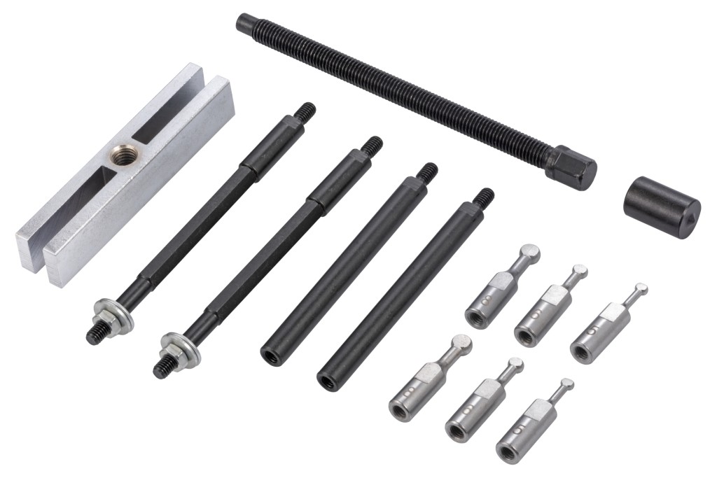 ESTUCHE 13 UTILES DE SUSTITUCIÓN DE RODAMIENTOS DE BOLAS COMPATIBLE CON RODAMIENTOS ISO DE TAMAÑOS 6004-6010, 6201-6206 Y 6300-6302.