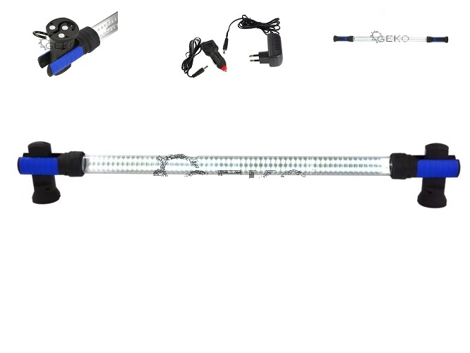 LAMPARA DE CAPÓ 120 LEDS RECARGABLE 230V - 12V - 2.200LUM- ARTICULADA Y MAGNETICA