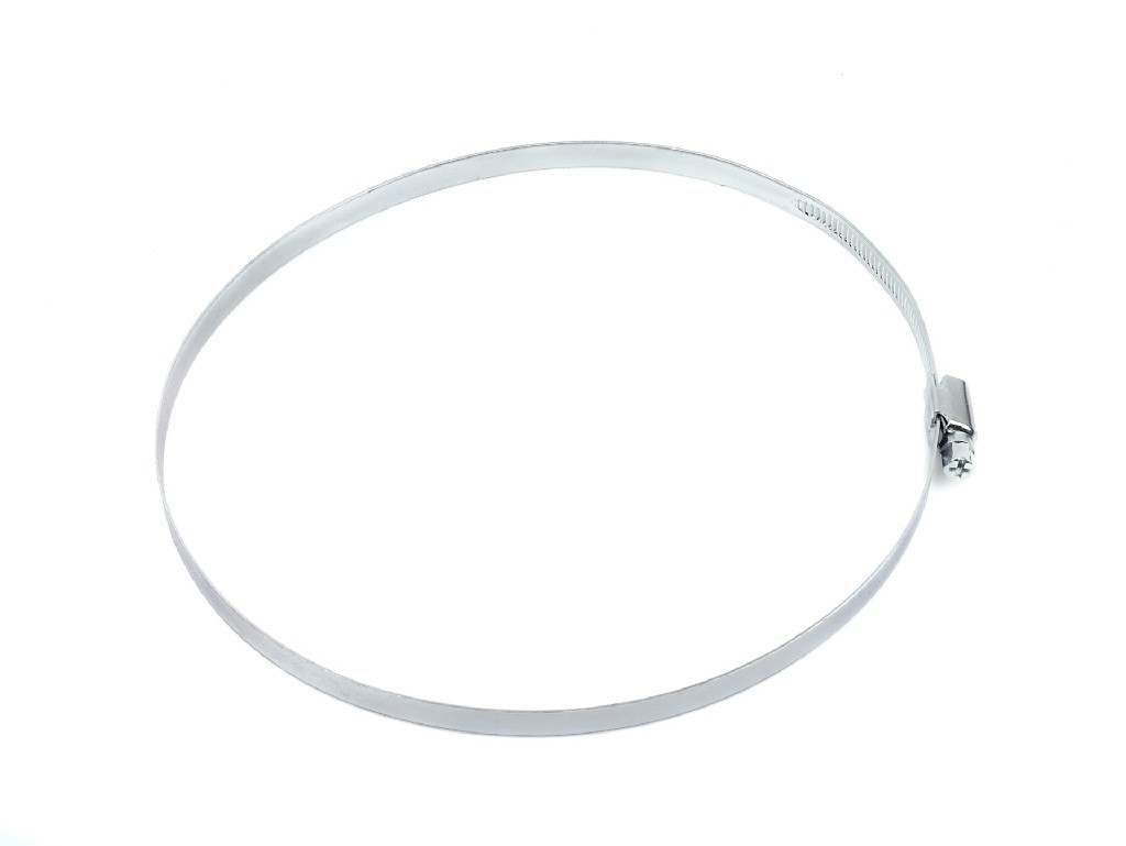 BLISTER 25 ABRAZADERAS DE ACERO INOXIDABLE AJUSTABLE PARA MANGUERA W1 DE 9 MM.( Ø 100-120 MM.)