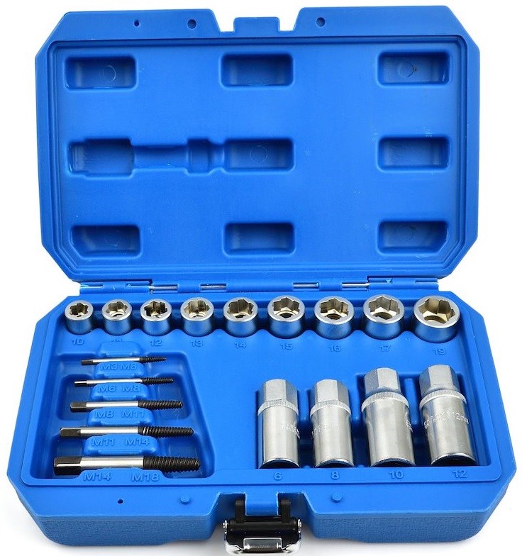 ESTUCHE 9 VASOS LARGOS 3/8