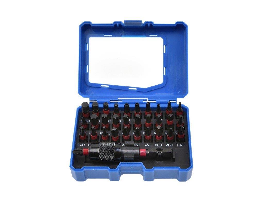 % ESTUCHE 32 PUNTAS 1/4” DE IMPACTO DE ATORNILLADOR
