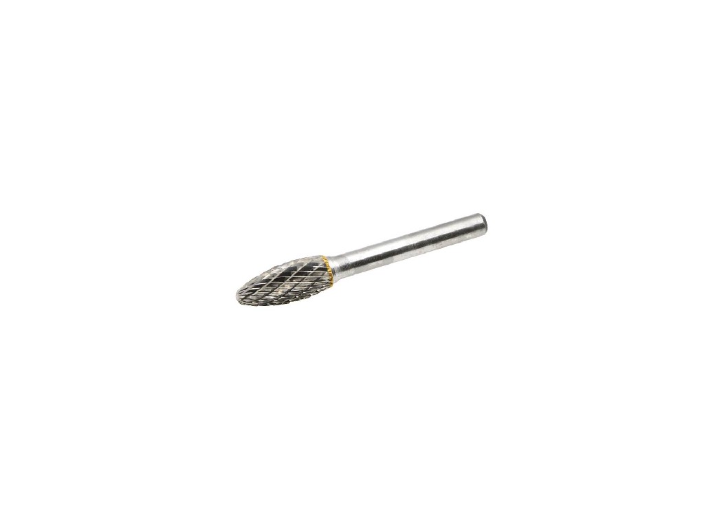 FRESA OVALADA ESTRIADA DE ACERO CARBURO-TUNGSTENO, 12 X 32 MM. VASTAGO 6 MM.