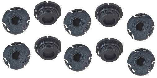 BLISTER 10 TAPONES DE CARTER DE PLÁSTICO DE BMW