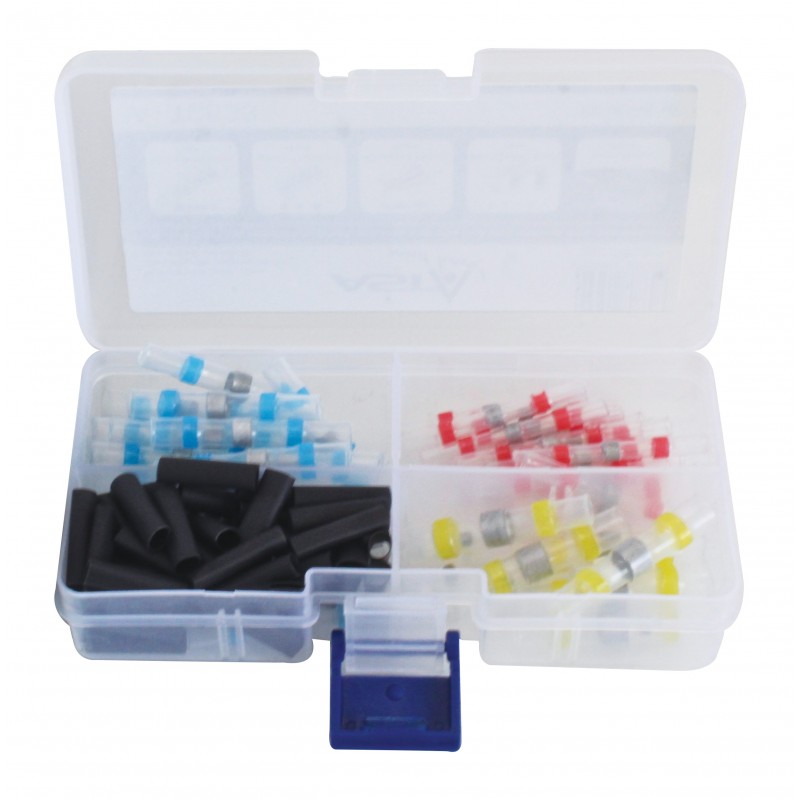 ESTUCHE 100 CONECTORES DE SOLDADURA RETRACTILES