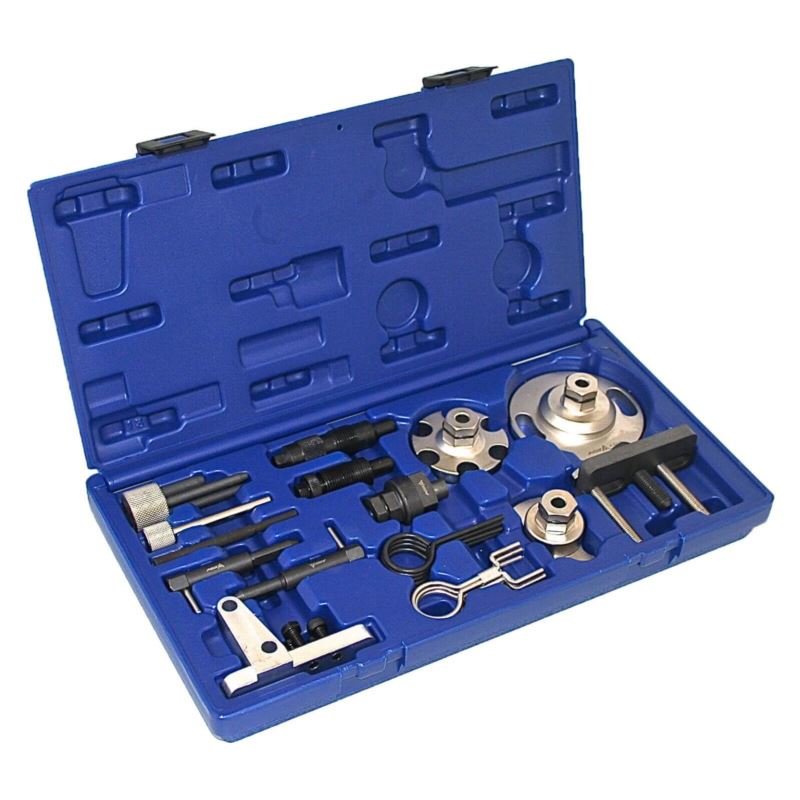ESTUCHE 20 UTILES BLOQUEO DE DISTRIBUCIÓN MOTORES GASOLINA 1.4/1.4 FSI/1.6 FSI & DIESEL  2.7/3.0 V6 TDI & 4.0/4.8 V8 TDI GRUPO VAG