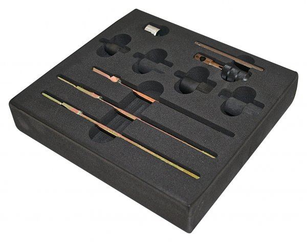 ESTUCHE 9 UTILES DE LIMPIEZA DE CONECTORES DE CALENTADORES DIESEL (ACERO CRO-MO. S45C)