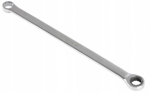 LLAVE ESTRELLA PLANA DOBLE (FIJA + CARRACA 72 D.), 18 X 412 MM.