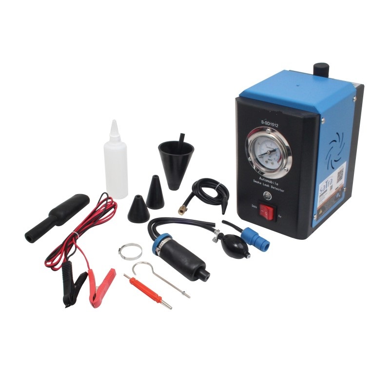 @ GENERADOR DE HUMO PARA DETECCIÓN DE FUGAS EN COMPARTIMENTOS CERRADOS(CIRCUITO REFRIGERANTE-DE COMBUSTIBLE – DE ESCAPE – TURBO – ETC.)  O ESTANCOS (BLOQUE DE MOTOR)