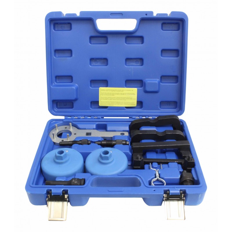 ESTUCHE 13 UTILES BLOQUEO DE DISTRIBUCIÓN DE MOTOR 2.0 - 2.4 V6 - 2.8 - 3.0 - 3.2 V6 - 4.2 V8 - 5.0 V10 FSI/TFSI GRUPO VAG (MOTORES V6 - V8 - V10)