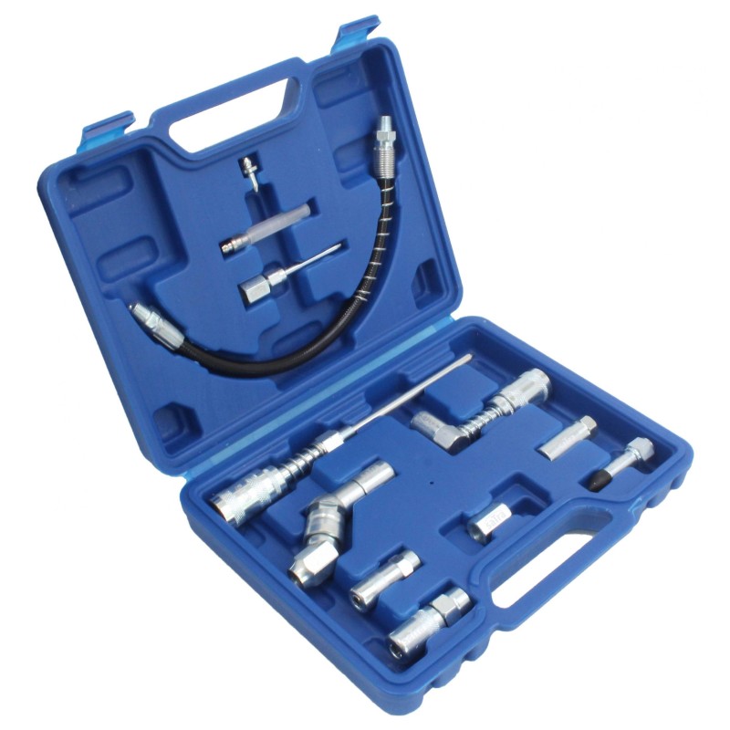 ESTUCHE 10 ACCESORIOS PARA ENGRASADORAS, UNIVERSAL