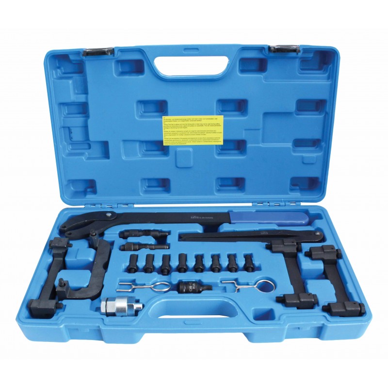 ESTUCHE 20 UTILES DE CALADO DE DISTRIBUCIÓN MOTORES GASOLINA  2.4 L. V6 / 2.5 L./ 2.8 L./ 3.0 L./ 3.2 L. V6 / 4.2 L. V8 / 5.2 L. V10 - FSI / TFSI DEL GRUPO VAG - PORSCHE