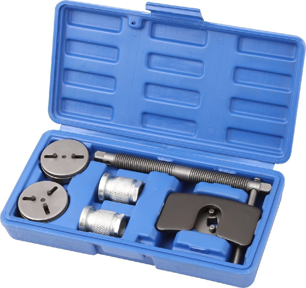 % ESTUCHE 5 UTILES UNIVERSALES DE REPOSICIÓN DE PISTONES DE FRENO (DISCOS MULTIADAPTABLES) + PASADOR REVERSIBLE IZQ. / DCHA. +2 PASADORES DE SUJECCION DE PLETINA