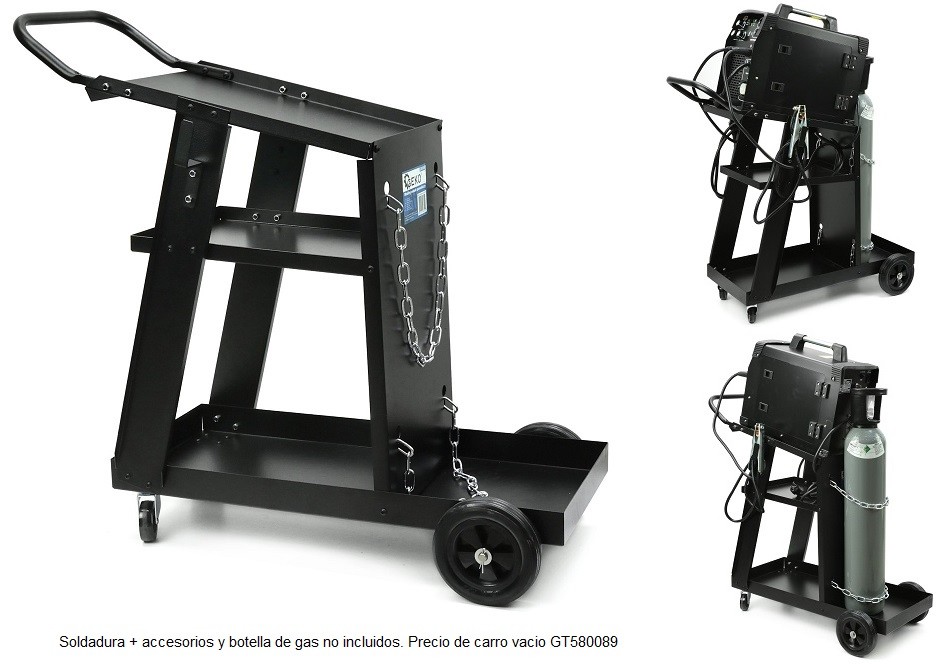 CARRO DE TRANSPORTE PARA SOLDADURA + ACCESORIOS