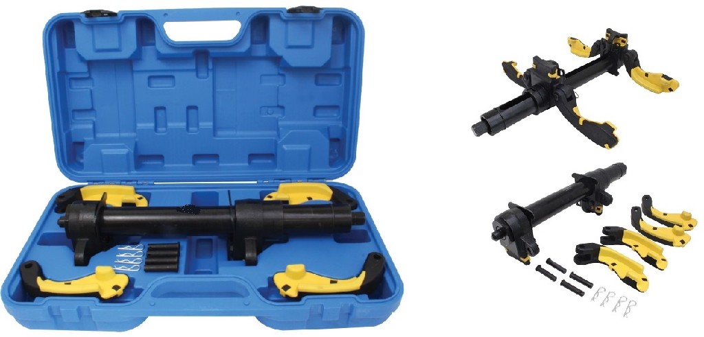 ESTUCHE COMPRESOR DE MUELLES HELICOIDALES + 2 PARES DE GARRAS PROTEGIDAS