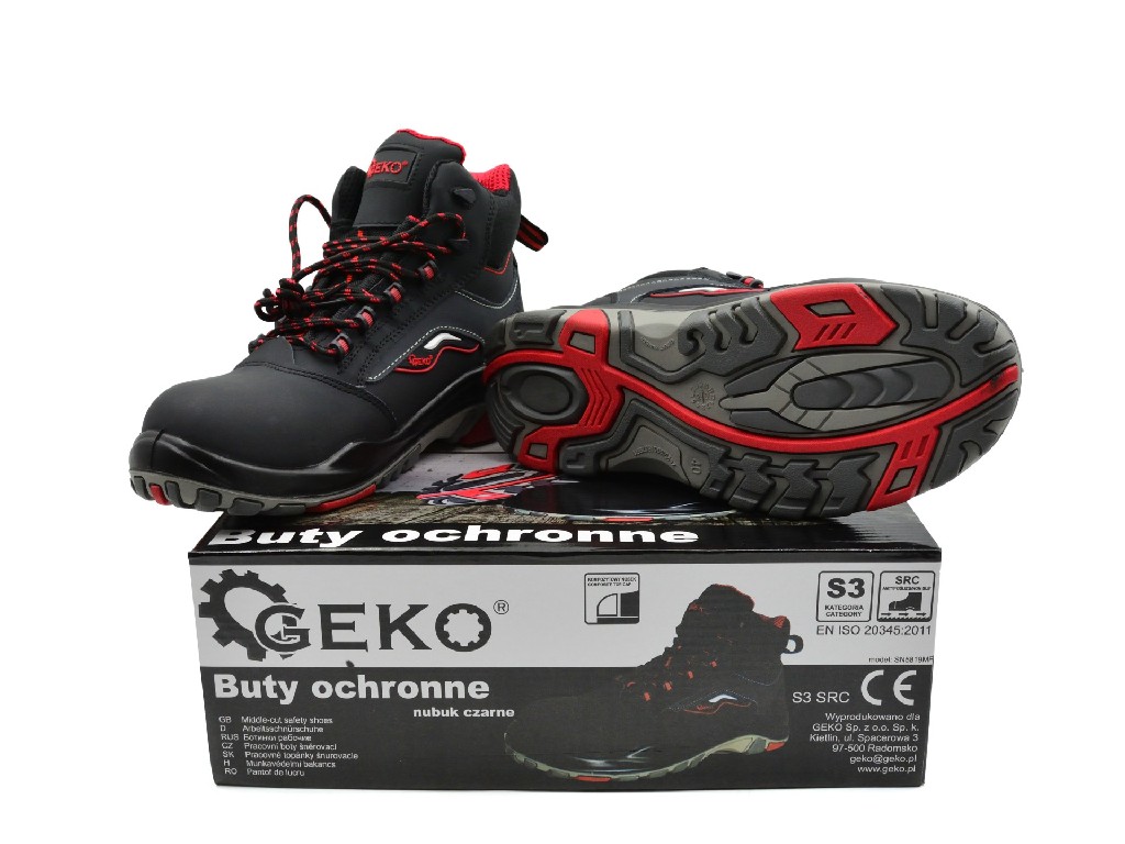 % BOTA DE SEGURIDAD MODELO 9 DE PIEL NOBUCK NEGRA, S3 SRC, TALLA 40 CONFORME EN ISO 20345-2011