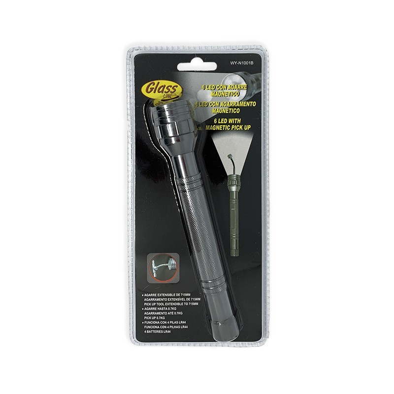 % LINTERNAS 6 LED+IMAN