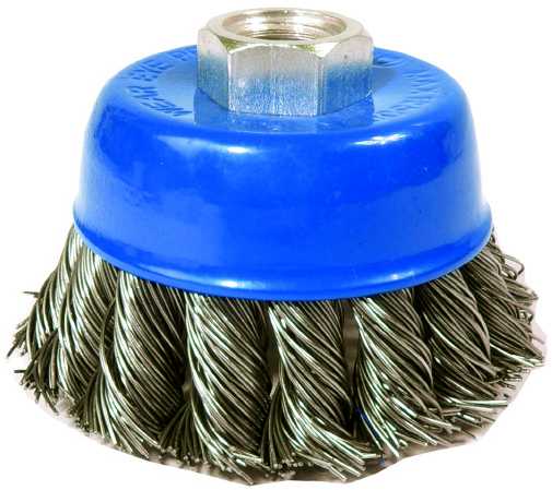 % CEPILLO DE ALAMBRE DE ACERO TRENZADO EN COPA M14 X 2, DE Ø 100 MM
