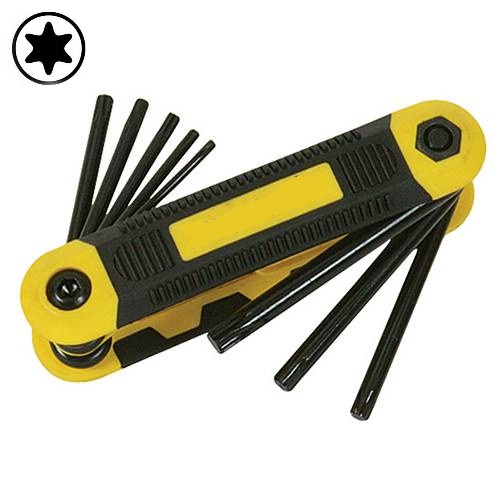 BLISTER NAVAJA *EXPERT* CON 8 LLAVES TORX ( T9 - T10 - T15 - T20 - T25 - T27 - T30 - T40)