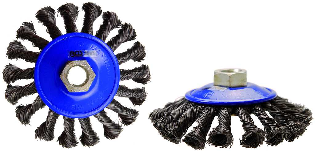 % CEPILLO DE DISCO TRENZADO, M14 X 2  X Ø 100 MM