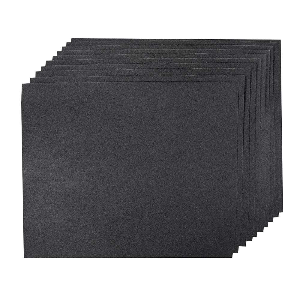 BLISTER 10 HOJAS ABRASIVAS DE LIJA, 230 X 280 MM.,(SECO/HUMEDO) DE CARBURO DE SILICIO, GRANO 180